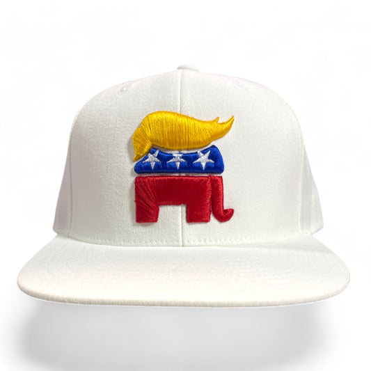 Republican Trump Classic Yupoong Flatbill, White, Original Design!